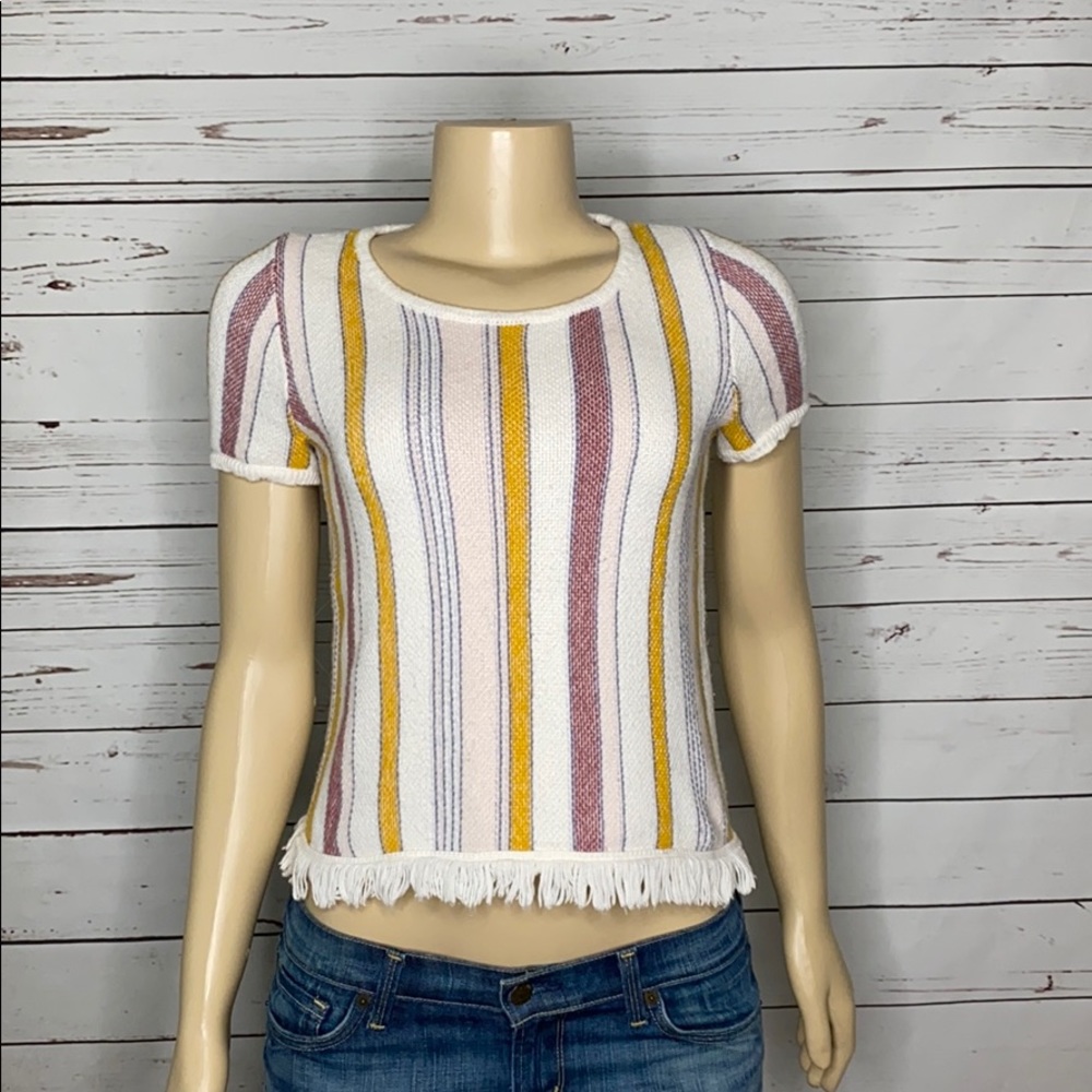Madewell cotton blend top top size XS